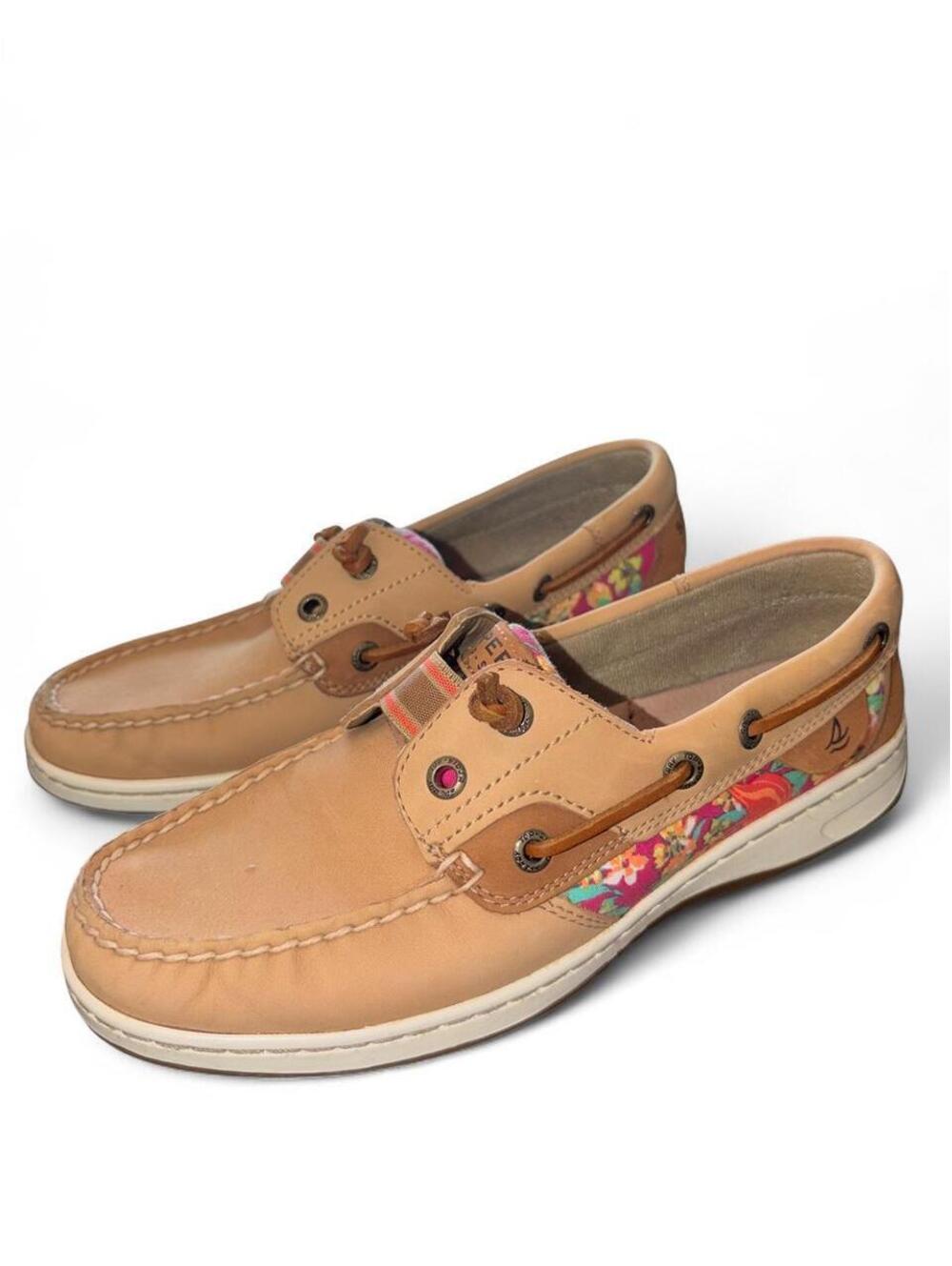 Sperry Women's Tan and Brown Boat-sho